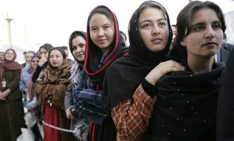 Afghan female employees